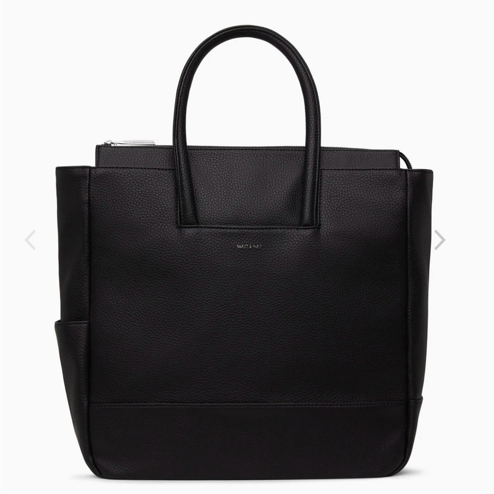 Matt & Nat Black Percio Vegan Diaper Bag